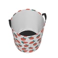 thumbnail image 4 of Xecao Strawberries Print Laundry Hamper Basket,designed for Blanket Storage and Nursery Clothes in the Bedroom, 4 of 8