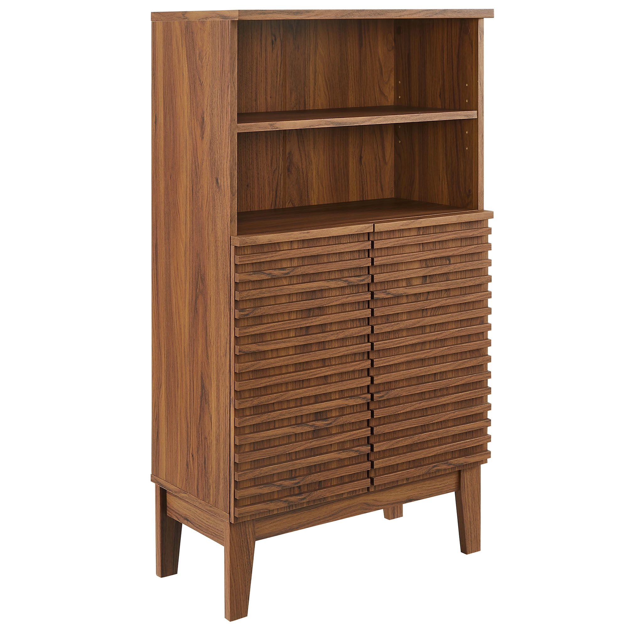 Modway Render Freestanding Bathroom Storage Cabinet in Brown