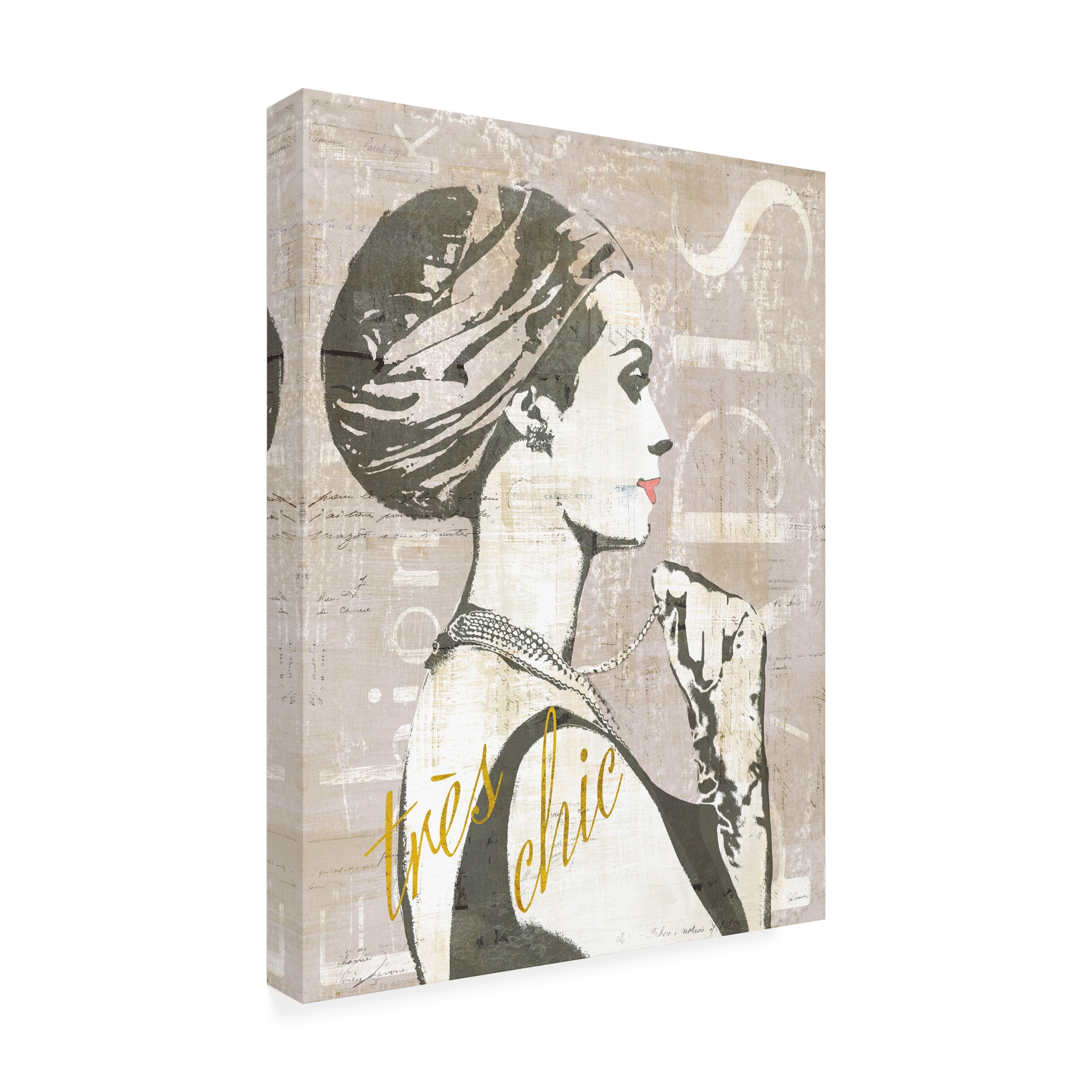 Trademark Fine Art 'Fashion Week Paris Screenprint III' Canvas Art by Sue Schlabach
