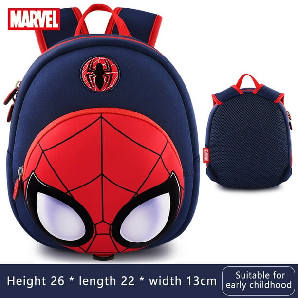 Mochila de hombre araña de Disney, mochila escolar de dibujos animados de Capitán América para niños, mochila Infantil anit-lost, regalo hola suerte unisex