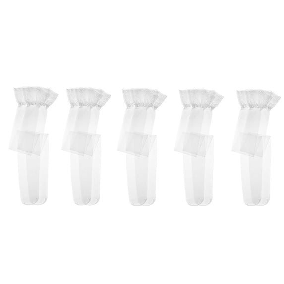 Varsbaby Women's Lace and Elasticity Transparent Beauty Legs Stockings Pack of 5