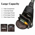 thumbnail image 3 of GAEKEAO Sling Bag for Women Crossbody Bags Fanny Pack Vegan Leather Chest Bag Travel Shoulder Belt Purse Backpack Gifts, 3 of 8