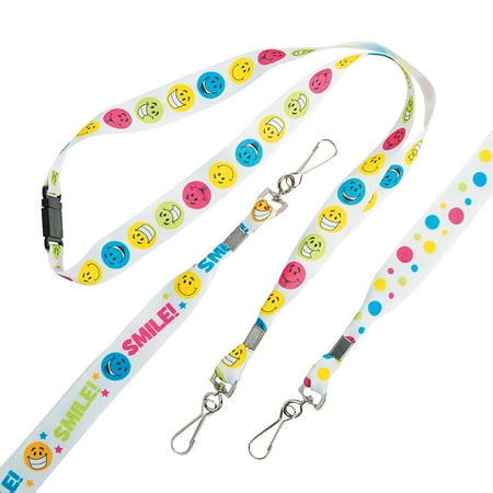 Smile Face Lanyards - Jewelry - 12 Pieces