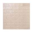 thumbnail image 2 of Papel tapiz 3D Etiqueta de pared de ladrillo Espuma TV Calcomanía de fondo Autoadhesivo Peel adhesivo, 10 piezas, Beige sidaley HA002452-24, 2 of 6
