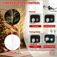 thumbnail image 6 of 3-Pieces Lighted Birch Trees Sets, Segmart Indoor Outdoor Christmas Tree with 650 LED, Stand and Timer, Christmas Porch Decorations Lighted Trees Artificial for Festival, Party,6FT+5FT+4FT, 6 of 8
