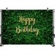 thumbnail image 3 of Green Leaves Birthday Backdrop Grass Wall Safari Birthday Party Decorations Banner Photo Booth Backdrops Hedge Birthday Photography Background (7'x5'), 3 of 4