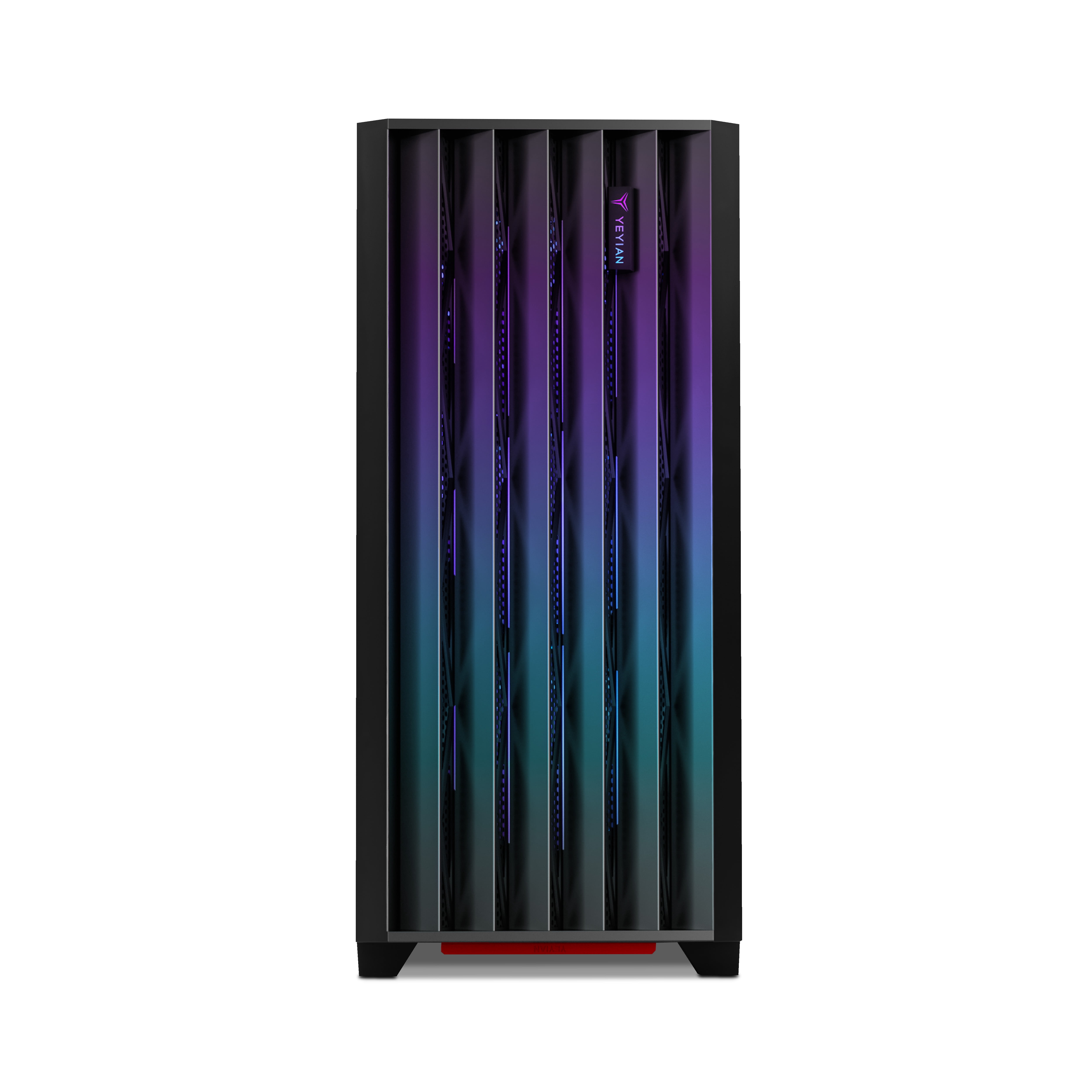 Yeyian Phoenix ATX Mid‑Tower PC Case – 4 ARGB Fans Included, Tempered Glass Side Panel, High‑Airflow Steel Chassis – Model YCM‑APPHO‑01FA