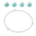 thumbnail image 5 of Uxcell Microwave Oven Glass Turntable Support Circle Fittings Roller Bracket White 2 Pcs, 5 of 6