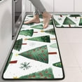 thumbnail image 2 of Kitchen Rugs Sets Of 2,White Christmas Tree Pattern Anti Fatigue Kitchen Mat Rugs Non Slip Washable,Decorative Kitchen Floor Mats for Kitchen,Sink,Laundry,17"x47"+17"x47", 2 of 5
