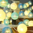 thumbnail image 3 of Guirnalda de luces de algodón FloreceBien: guirnalda de luces de algodón de 20 LED y 6,5 pies, fuente de alimentación USB, mini guirnalda de luces con forma de globo para dormitorio y fiesta, 3 of 8