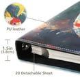 thumbnail image 3 of FORMRS 3 Ring Photo Album 4"x6" Self Adhesive Large Capacity PU Leather Cover, Colorful Goldfish, 3 of 8