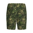 thumbnail image 7 of Daiia Green Camouflage Skull Mens Woven Stretch Pajama Short,Short Pajama Pants-Large, 7 of 7