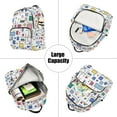 thumbnail image 5 of FORMRS Mini Backpack Purse for Women Travel Daypack Casual Shoulder Bag, Colorful Cartoon Graphic, 5 of 7
