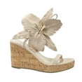 thumbnail image 2 of Cecelia New York Lilly Nude Cork Ankle Strap Open Toe Wedge Heeled Sandals (Nude Cork, 7), 2 of 2