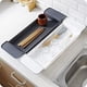 thumbnail image 5 of Estante de almacenamiento de bañera bandeja de baño ducha tina de ducha organizador de toallas maquillaje soporte de desagüe fregadero cocina plástico, 5 of 8