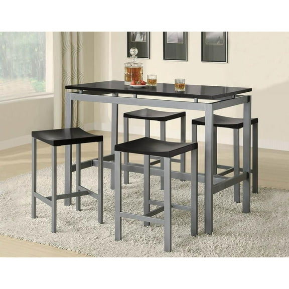 Coaster 5-Piece Counter Height Table and Chair Set, Multiple Colors