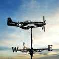 thumbnail image 3 of Home Weather Vane Roof Mount, Wind Direction Indicator Kit Outdoor Metal Bracket, 3 of 7