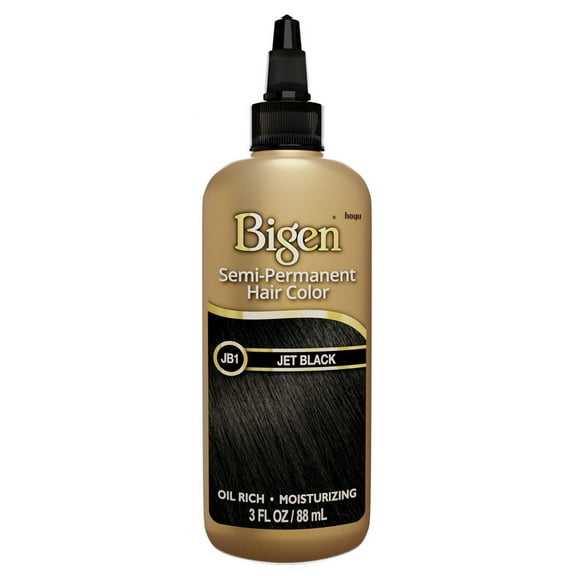 Bigen Semi-Permanent Haircolor #Jb1 Jet Black 3oz (Pack of 3)