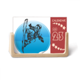 thumbnail image 1 of Winter Sport Skis and Ski Poles Pattern Desk Calendar Desktop Decoration 2023, 1 of 3