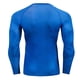 thumbnail image 2 of Jumpingount Body elástico Punky poroso corsé absorbente agradable a la piel medias de manga larga deporte correr leotardo elástico Whippy Camisetas Azul XL azul> XL, 2 of 6