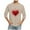 Khaki, variant on cfhntfmh Valentine's Day Shirts for Men Hearted Printed 3/4 Sleeve Tops Big and Talls Crewneck Casual T Shirts