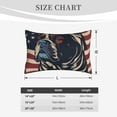 thumbnail image 5 of Haiem Pillowcase for Hair and Skin Queen - Patriotic Bulldog Art Printed Soft Pillowcase with Envelope Closure-16"x24", 5 of 8