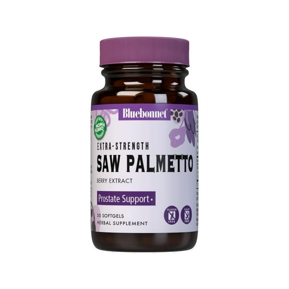 Bluebonnet Nutrition Extra Strength Saw Palmetto Berry Extract Supplement, 30 Count