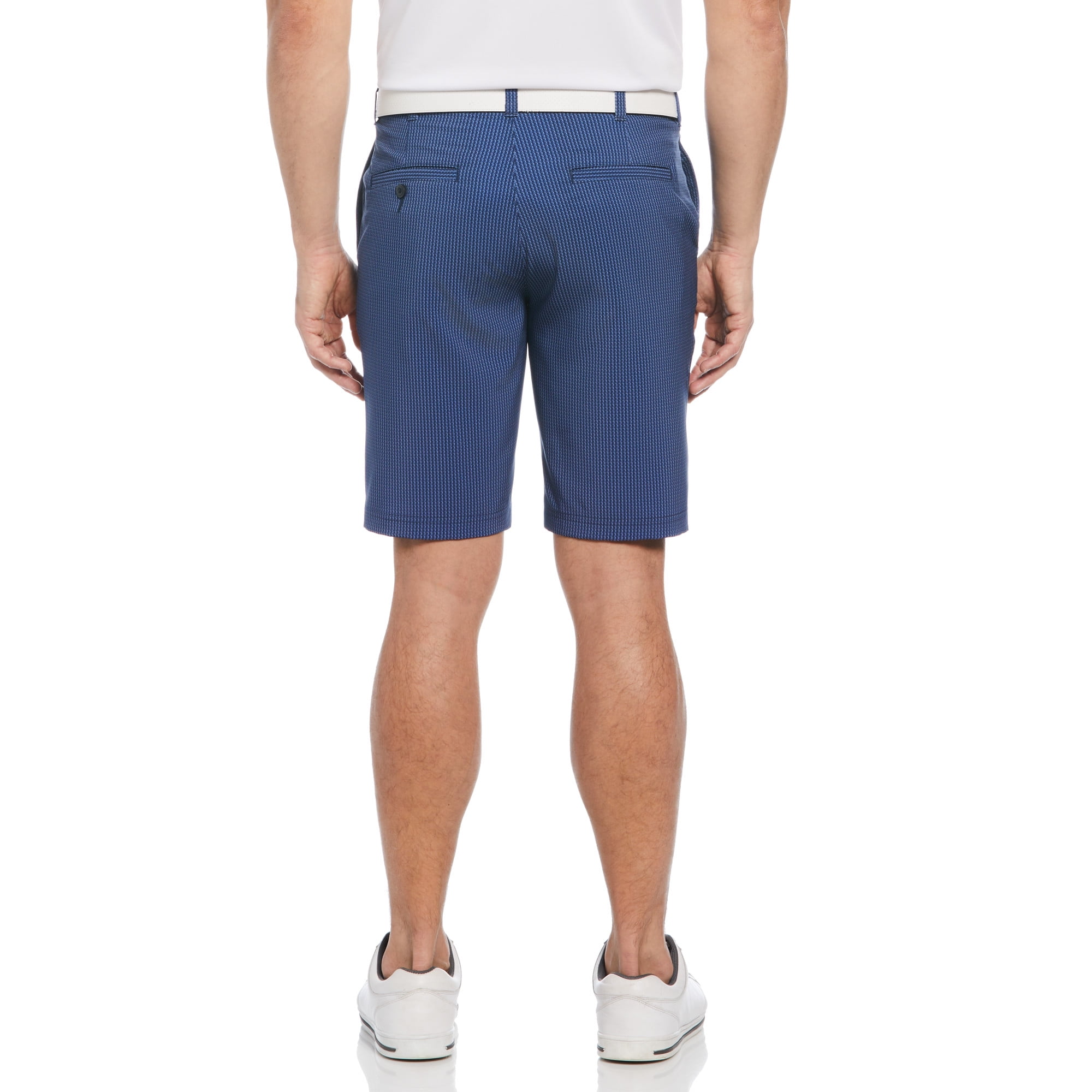Ben Hogan Men's and Big Men's Performance Mini Geo Active Flex Waistband 4-Way Stretch Golf Short, up to 54 Inches