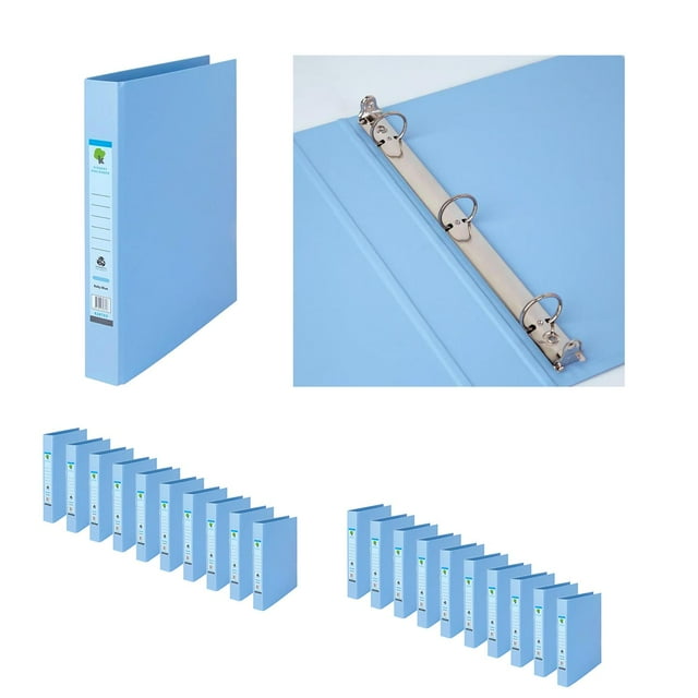 Carpeta Registrador 1'' Techmakro Carta Azul 20 Pz