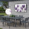 thumbnail image 6 of Outdoor TV Cover 40x25x4.5in, Spring Summer Purple Tulip Flower Leaves Weatherproof TV Screen Protector with Zipper, Watercolor Floral Outside Television Cover Fits Up to 40-43", 6 of 9