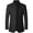 Black, variant on Men's Slim Fit Wool Jacket Quilted Long Sleeve Casual Band Collar Pea Coat Fall Top Single Breasted Peacoat Winter Spring Pocket Fashion Business Burgundy Small