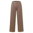 thumbnail image 5 of GiLiling Baggy Sweatpants for Girls, Trendy Oversized Wide Leg Loose Sweat Pants, Elastic High Waist Drawstring Athletic Joggers (Coffee, 4-5 Years), 5 of 6