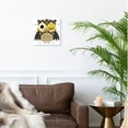 thumbnail image 2 of 3dRose, Cute Yellow Polka Dot Owl, 10x10 Wall Clock, 2 of 7