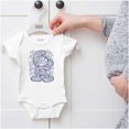 thumbnail image 5 of Hefty Smurf Cartoon Tribal Tattoo Romper Boys or Girls Infant Baby Brisco Brands NB, 5 of 6