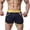 Dark Blue, variant on Men's Swim Trunks Square Cut Shorts Color Block Swimwear Fashion Elastic Waistband Drawstring Swimsuit Casual Sports Swim Shorts Bathing Suits White