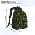 thumbnail image 5 of Horeoi Green Branch Olive Print Casual Backpack for School Work Travel Hiking with Laptop Compartment and Side Pockets Lightweight Design, 5 of 6
