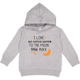 thumbnail image 2 of Inktastic I Love My Little Sister to the Moon and Back Toddler Hoodie, 2 of 4