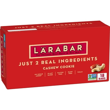 Larabar Cashew Cookie, Gluten Free Vegan BSL1 Fruit & Nut Bars, 1.7 oz, 18 ct