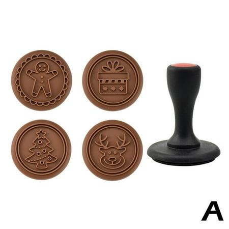 

5* Christmas Cookie Stamp Biscuit Cutter Mold Baking Cake DIY _ Tool Decor T3Z9