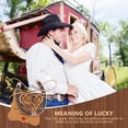 thumbnail image 5 of 30 Pcs Good Lucky Horseshoe Favors Vintage Metal Horseshoes with Kraft Tags Rustic Horse Shoe Gifts for Vintage Wedding Party Decorations Kentucky Derby Party Decorations Valentine's day Decorations, 5 of 6