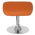 thumbnail image 4 of Egg Series Orange Fabric Ottoman, 4 of 4