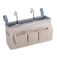 thumbnail image 1 of Organizador colgante para cama, estante para cama, mesita de noche, bolsa colgante resistente Beige, 1 of 9