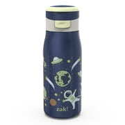 Zak Designs Pasco 13.5 Fluid Ounce Vacuum Insulated Stainless Steel Water Bottle, Outer Space