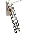 Intbuying Folding Loft Stairs Attic Extension Ladder Heavy Duty Carbon