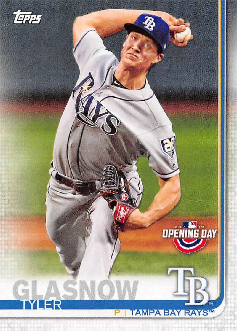 2019 Topps Opening Day #167 Tyler Glasnow Tampa Bay Rays Baseball Card ...