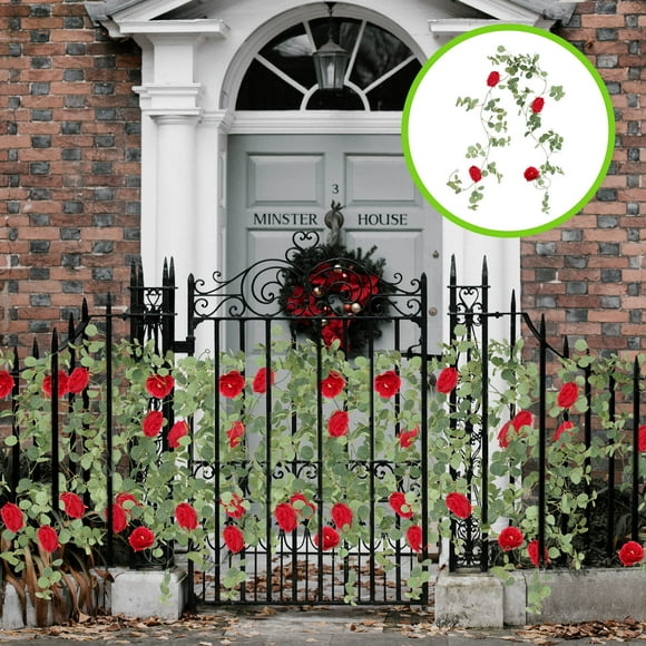 CRILSTYLEO Guirnalda Colgante Con Flores Artificiales De Para Fiesta Y Hogar