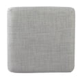 thumbnail image 4 of Taburete de metal Benzara, asiento acolchado de tela gris, 41 x 41 x 61 cm, 4 of 6