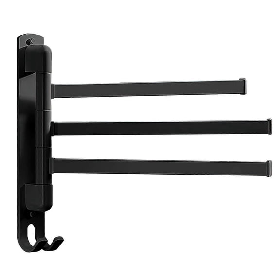 Swing Swivel Towel Rack Hanger Holder Wall Mounted 3/4/5 Arm Rotatable Bar 100% New