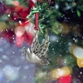 thumbnail image 6 of BSJJY Solid Pewter Christmas Tree Ornament Hanging Metal Christmas Decorations Holiday Ornaments Hanging Pendants Decoration for Home Party Xmas Tree Décor (Dove),1PCS, 6 of 6