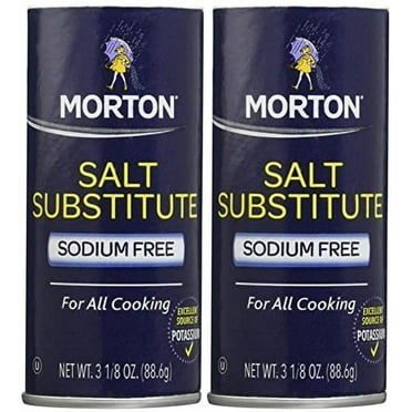 Morton Salt Substitute, 3.12 oz, 2 pk